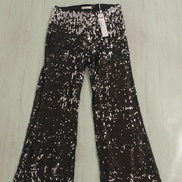 Sadey With Love Black Sequin Pants - Size 5 NWT - Picture 5 of 10